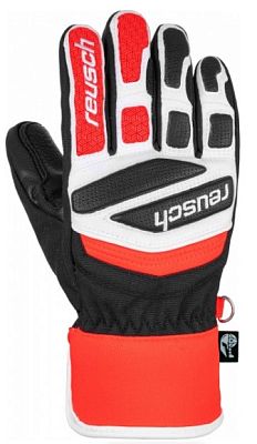 Превью  Перчатки горнолыжные REUSCH Worldcup Warrior Prime R-Tex XT Junior Black/White/Fluo Red